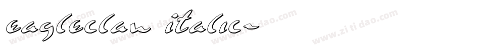 Eagleclaw Italic字体转换